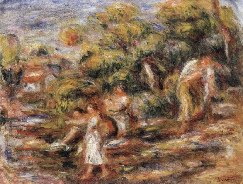 Pierre Renoir The Washerwomen Germany oil painting art